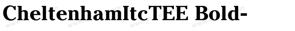 CheltenhamItcTEE Bold字体转换